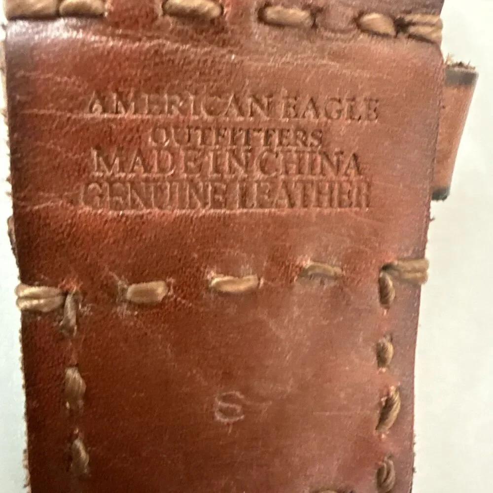 American Eagle Outfitters Braided Belt Genuine Leather Size Small NWT